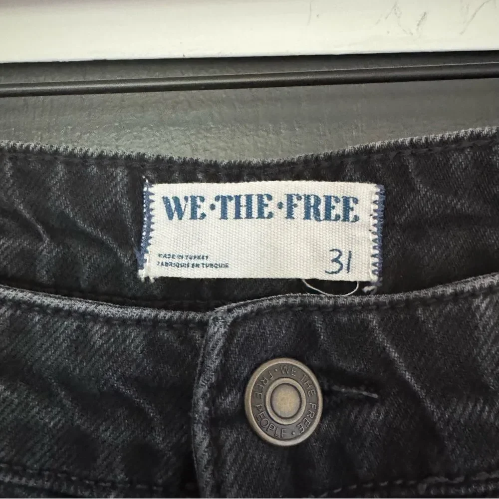 Free People We the Free Wallflower Wide Leg Jeans Midrise sz 31